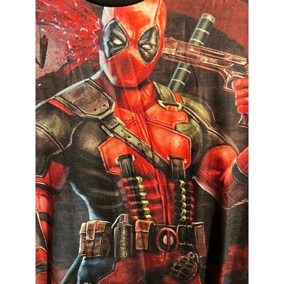 DeadPool Shirt Mr 1991 Inc & Miss Go Graphic Large T-shirt Marvel Superhero - Picture 2 of 4
